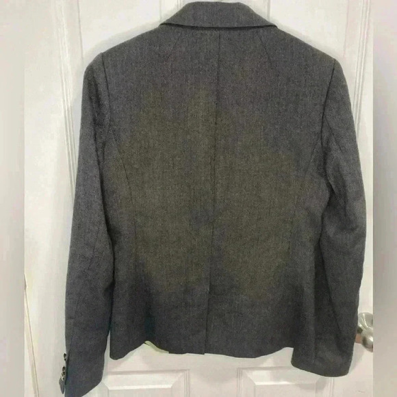 J. Crew Gray Wool-Blend Blazer with Notched Lapels - Picture 3 of 7